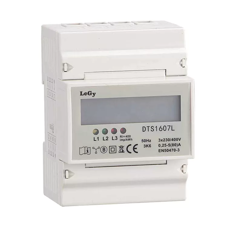 Contatore di energia intelligente su guida DIN trifase RS485