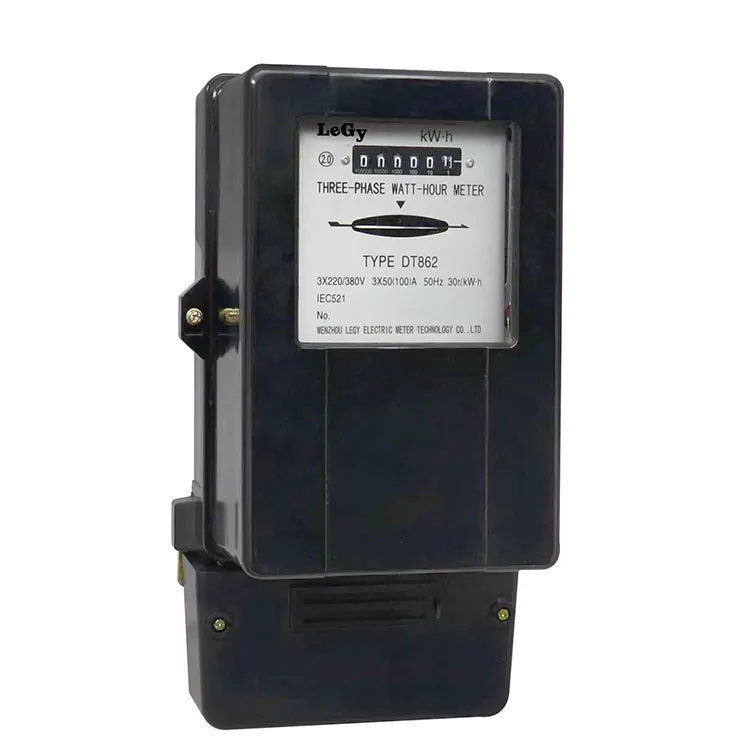 Contatore di energia elettromeccanico trifase a tre fili